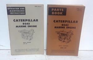 Caterpillar D343 Motorteile Buch Handbuch & Betrieb und Wartung 33B1 & höher Inst - Bild 1 von 3