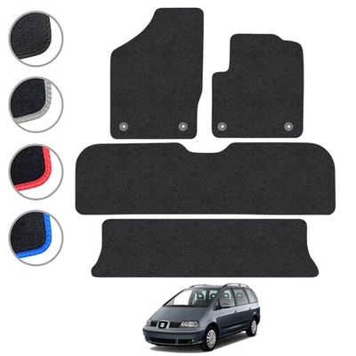 Car Mats for Seat Alhambra (1996-2010) Carpet Colour Trim Tailored Fit Anti-Slip - Image 1 of 2