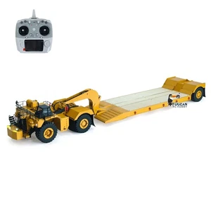 Metal 1.8M 1/20 RC Heavy Hydraulic Mining Trailer C739D PRO Gooseneck Trailer - Picture 1 of 24