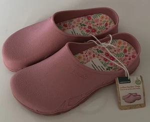 Zuecos de jardín rosa para mujer 7 8 zapatos mulas de jardinería Gardenline - Imagen 1 de 4