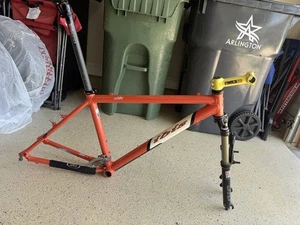 Ibis Alibi Mountain Bike Frame Orange/ivory Medium 17.5” Frame And Post Only - Picture 1 of 11