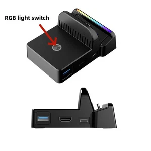 HDMI Conversion TV Screen Charging Dock RGB Light For Nintendo Switch 2 Console - Picture 1 of 11
