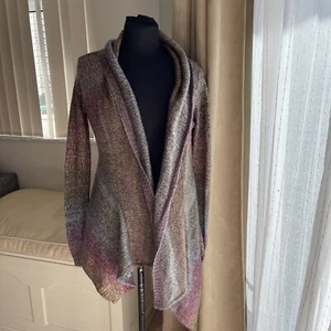 American Rag Cie Womens Sweater Multicolor Open Front Drape Cardigan Size S - Picture 1 of 7