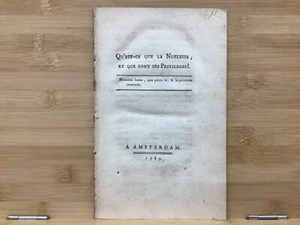 1789 Qu'est-Ce Que La Noblesse, Et Que Sont Ses Privileges? - Murat-Montferrand - Picture 1 of 7