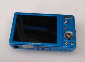 Olympus VG-120 14.0mp HD Movie Blue Digital Camera, Faulty. Broken Lens. Spares - Picture 1 of 5