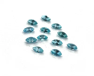 Natural Apatite Marquise Cut Loose Gemstone Lot 12 Pcs 2*4 MM 1 CT - Image 1 of 4