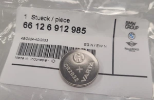 Genuine BMW / MINI - Varta CR2032 Key Fob Remote Battery - 66126912985 - Picture 1 of 3