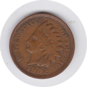 1902 Indian Head Cent in F+ - Foto 1 di 2