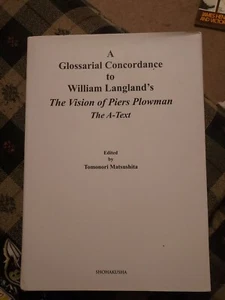 A Glossarial Concordance to William Langland's The Vision of piers Plowman - Picture 1 of 2