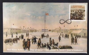 Canada 2019 limited edition FDC Red River Resistance, booklet single sc#3204 - Picture 1 of 1