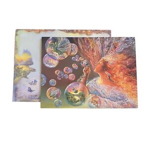HTF Josephine Wall New VTG Blank BUBBLE FLOWER Greeting Card TRACKING Fairy