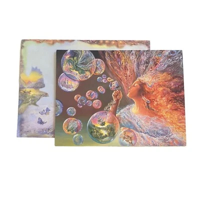 HTF Josephine Wall New VTG Blank BUBBLE FLOWER Greeting Card TRACKING Fairy - Image 1 of 4