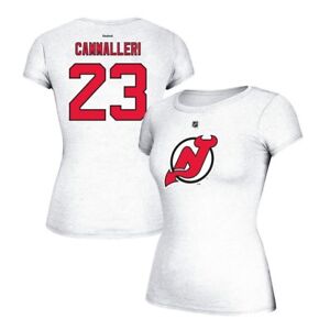 Michael Cammalleri Reebok New Jersey Devils Player N&N #23 Jersey T-Shirt Women