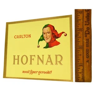 ETIQUETA DE CAJA DE CIGARROS de colección nueva/nunca usada HOFNAR 'CARLTON' ¡Varias disponibles! RARO - Imagen 1 de 2