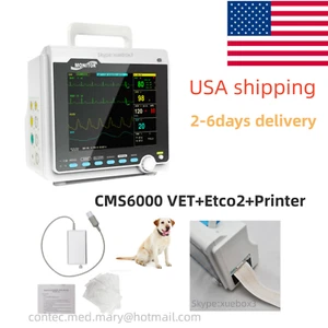 CMS6000 Monitor paziente veterinario monitor segni vitali + stampante capnografo ETCO2 - Foto 1 di 10
