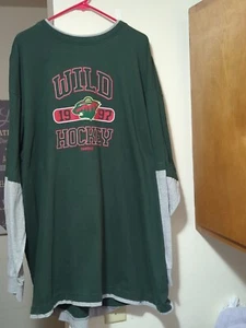 STUNNING & FUN NHL MINNESOTA WILD PULLOVER 58" TORSO, 35" LENGTH 37" SLEEVE 4XLT - Picture 1 of 23