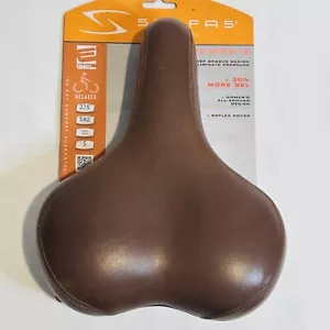 Asiento de bicicleta de gel para mujer Serfas E-Gel LSD-100 marrón 10,8"X7,6" - Imagen 1 de 8