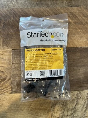 StarTech 16 in 40 cm SATA Power Splitter Adapter Cable Brand New - Image 1 of 4