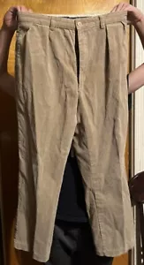Polo Vintage Ralph Lauren Spessi Balene Larghe Pantaloni in velluto a coste beige uomo 36x32 - Foto 1 di 9