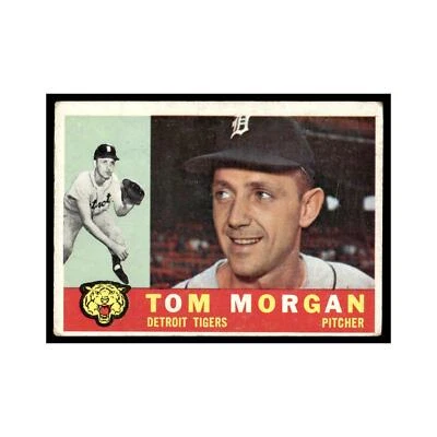 Tom Morgan 1960 Topps #33 Detroit Tigers Baseball Card NM - Image 1 of 3