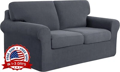 Funda Elastica Para Sofá Cubre De 5 Plazas Protector Mascotas Forros Sofás Gris. Foto 1 de 4