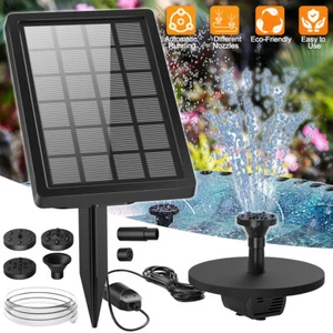 Solar Springbrunnen Solarbrunnen Teichpumpe Außen Garten Vogelbad Wasserpumpe 5W - Bild 1 von 12