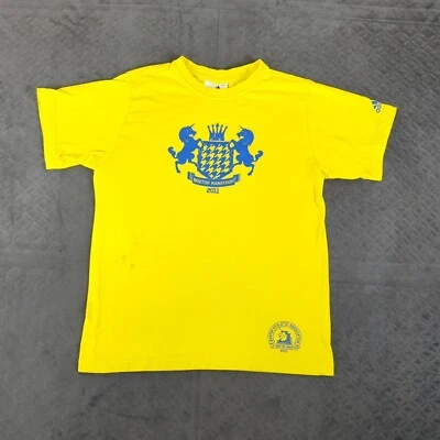 Футболка Boston Marathon Adidas 2011 детская молодежная средняя для мальчиков девочек желтая - Изображение 1 из 4