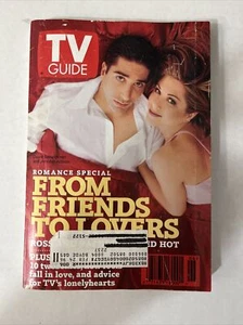 Vtg 1996 February 10-16 TV Guide - Jennifer Aniston & David Schwimmer on Cover - Picture 1 of 2