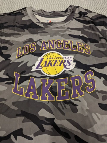 LOS ANGLES LAKERS RUSSELL WESTBROOK 0 BASKETBALL JERSEY tank BLACK camo men's M Cover