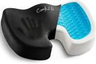 Gel Enhanced Seat Cushion - Non-Slip Orthopedic Gel & Memory Foam Coccyx Cushion