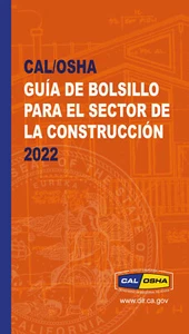 SPANISH - Cal/OSHA Pocket Guide for the Construction Industry, July 2022 edition - Picture 1 of 6