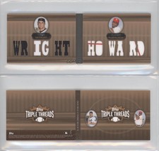 2007 Topps Triple Threads Double Combo Relics Sepia /27 David Wright Ryan Howard