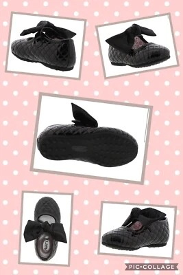 Toddler Girls Rose Lauri Mary Jean Shoes  Black Sz 7 8 NIB Born 2 walk  - Image 1 of 4