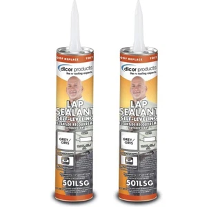 Dicor 501LSG-1, Self-Leveling Lap Sealant RV Roof Repair Grey 10.3 OZ, Pack Of 2 - Picture 1 of 2