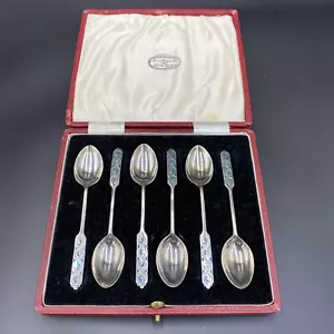 Liberty & Co Sterling Silver Coffee Spoons - Picture 1 of 16
