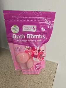 NUEVO Bombas de baño de cuidado personal 3 bombas de rosas de bayas con hidratación de la piel - Imagen 1 de 1