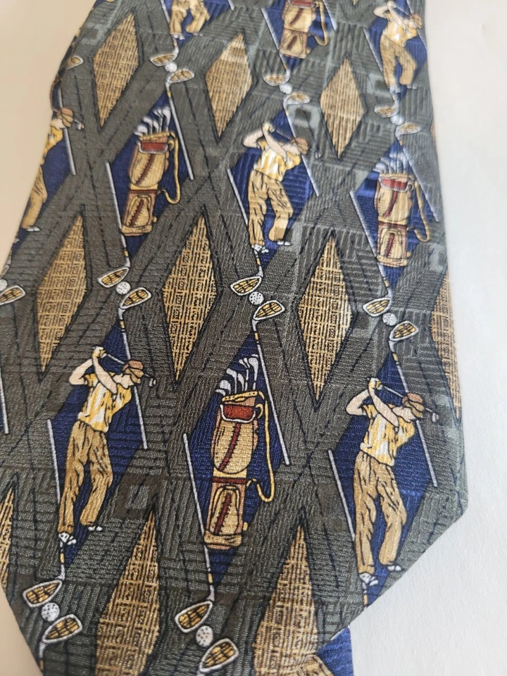 Corbata de seda Ash Creek Trading GOLF  Foto 1 de 4