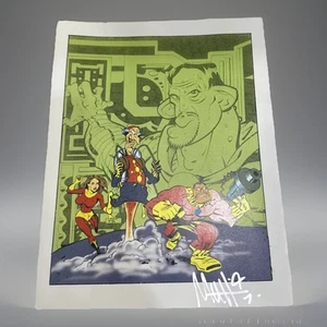 1997 Shazam Comic Hand Inked Original Art Cover Design Rendering 9"x11" - Picture 1 of 18