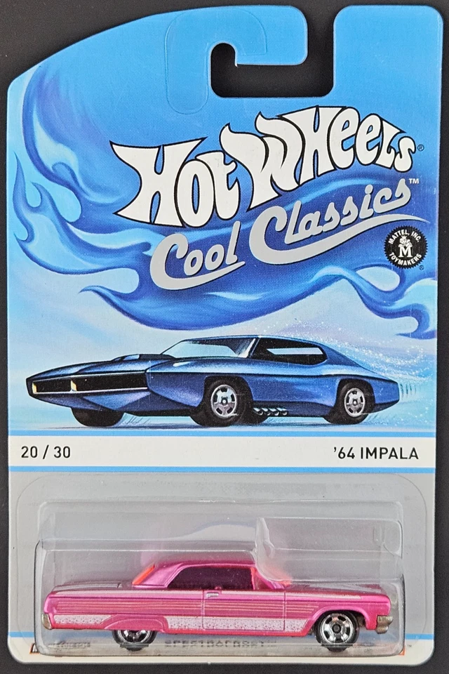 Chevy Impala Spectrafrost 2013 Hot Wheels Cool Classics #2/30 '64 rosa raro Foto 1 de 1