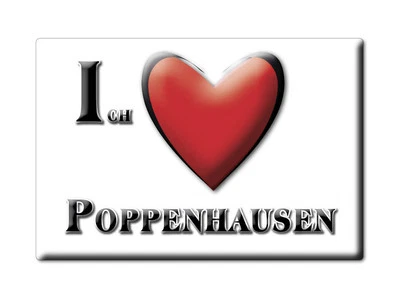 ENJOYMAGNETS Poppenhausen, Fulda, Hessen - Kühlschrankmagnet Deutschland Souvenir Geschenk