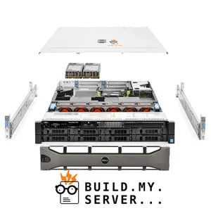 Dell PowerEdge R730 Server 2.60Ghz 32-Core 192GB RAM 67.7TB Storage Bezel Rails - Picture 1 of 5
