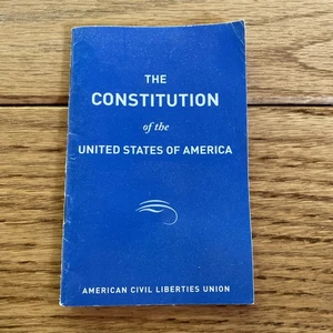 Constitution of the United States printed by ACLU 3.5x5.5 - Picture 1 of 7