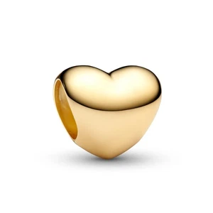 PANDORA Schmuck Charm Goldfarben Herz Mini 763998C00 - Picture 1 of 2