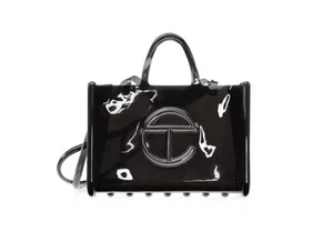 Borsa Melissa x Telfar grande shopper in gelatina nera - Foto 1 di 1