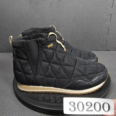 Teva Ember Mid Zapatos Mujer Talla 7 Negro Acolchado Botines Sin Cordones 1123431 Exterior Foto 1 de 4