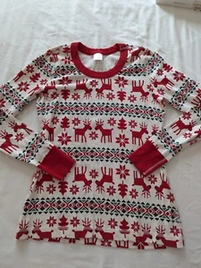 Top renna natalizia Hanna Andersson girocollo medio manica lunga rosso/avorio - Foto 1 di 5