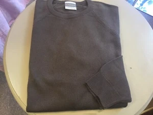 Long Sleeve Round Neck Donkey Brown Courtelle Jumper Size 40”Bust £5.00 - Picture 1 of 1