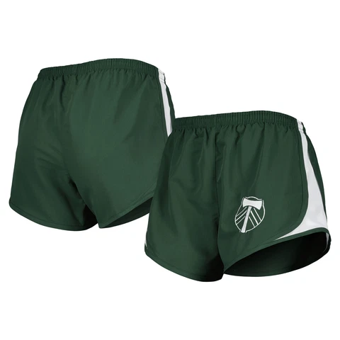 Women's Green Portland Timbers Basic Sport Mesh Shorts Cover