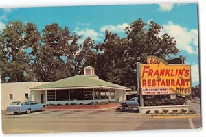 Postal Franklin’s Restaurant Statesboro Georgia “World’s Worst Apple Pie” 1960 - Imagen 1 de 2