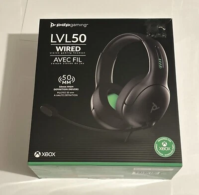 PDP Gaming LVL50 Wired Stereo Gaming Headset XBOX 50mm High Definition Driver - Image 1 of 4